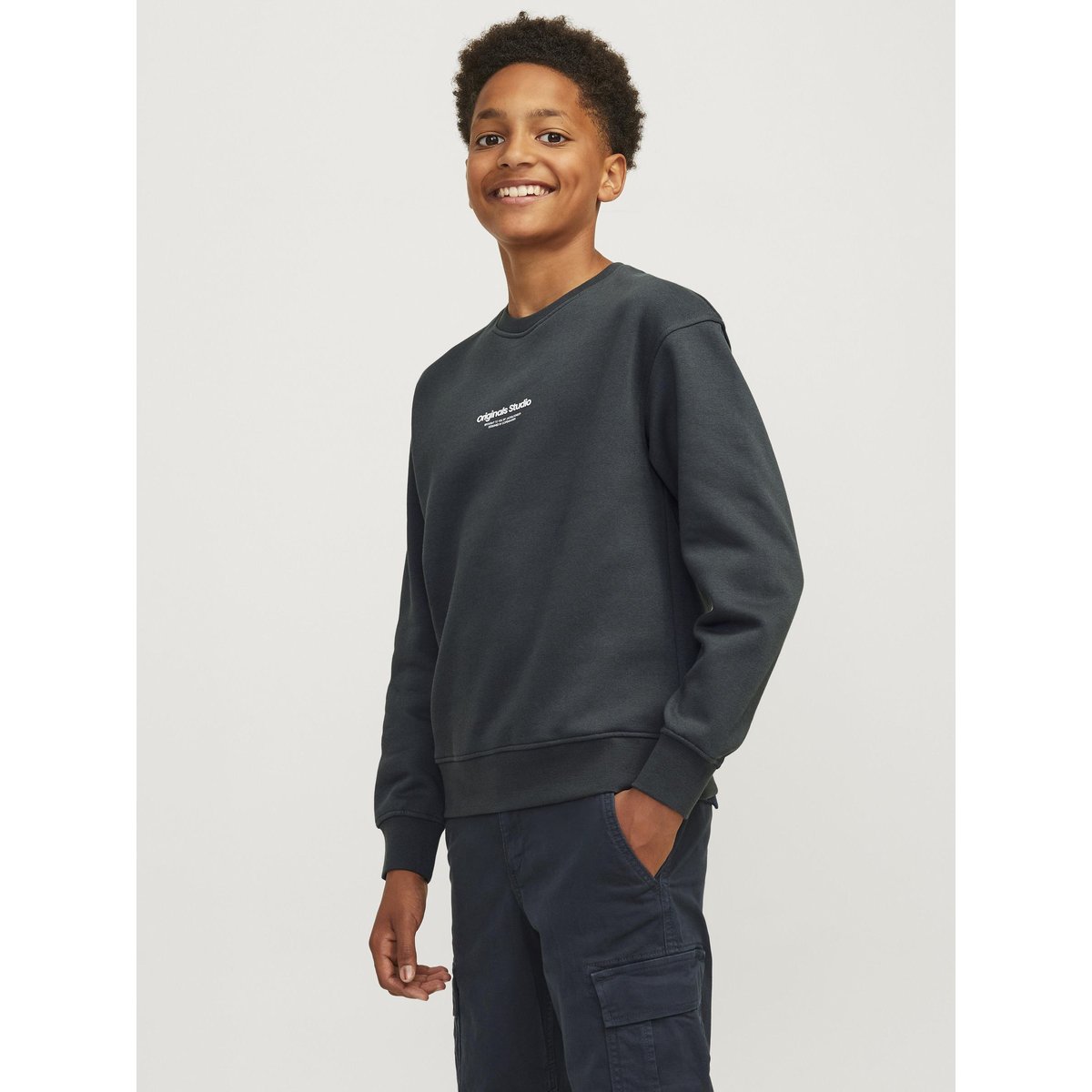 Sweat-Shirt grise - forest river, JACK & JONES JUNIOR