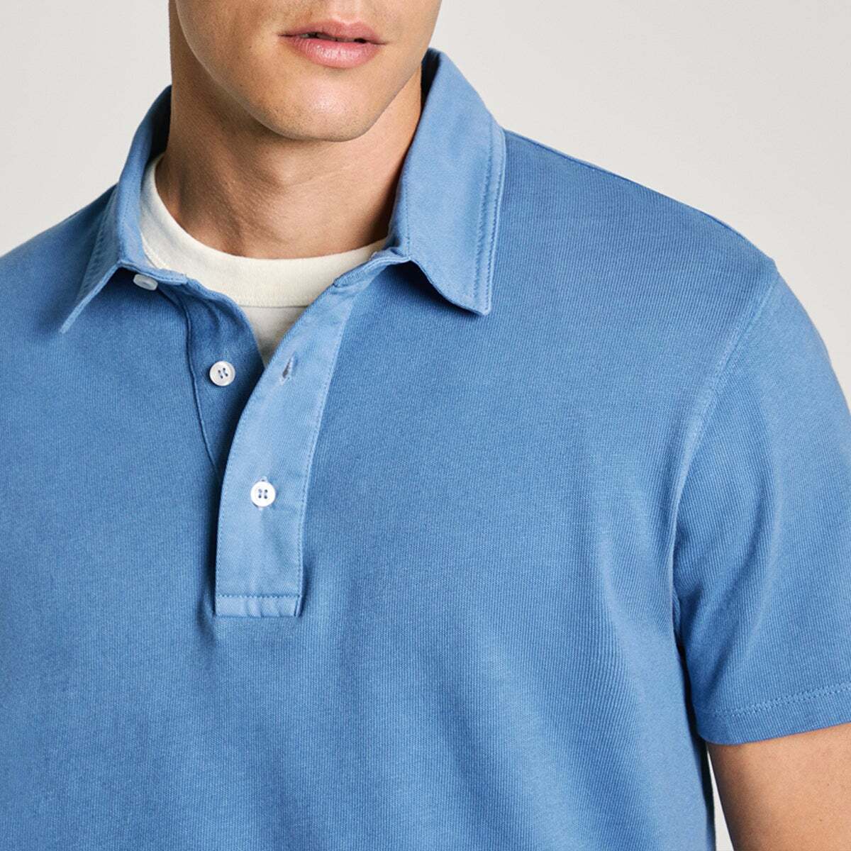Polo Coupe Regular Avec Détails En Twill bleu union, PEPE JEANS