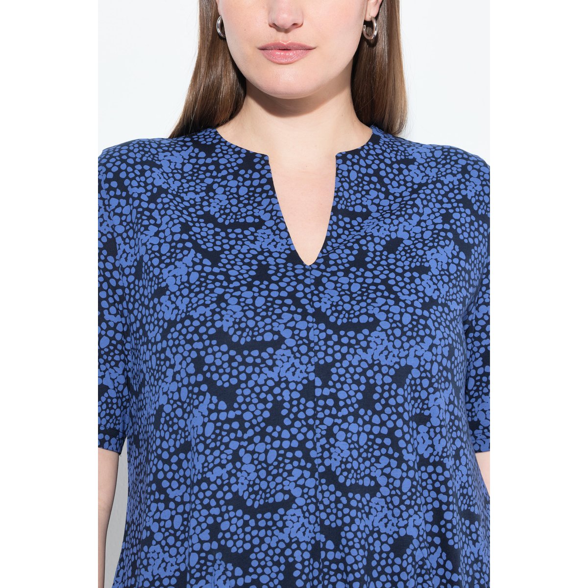 T-shirt en coton bio marine, ULLA POPKEN