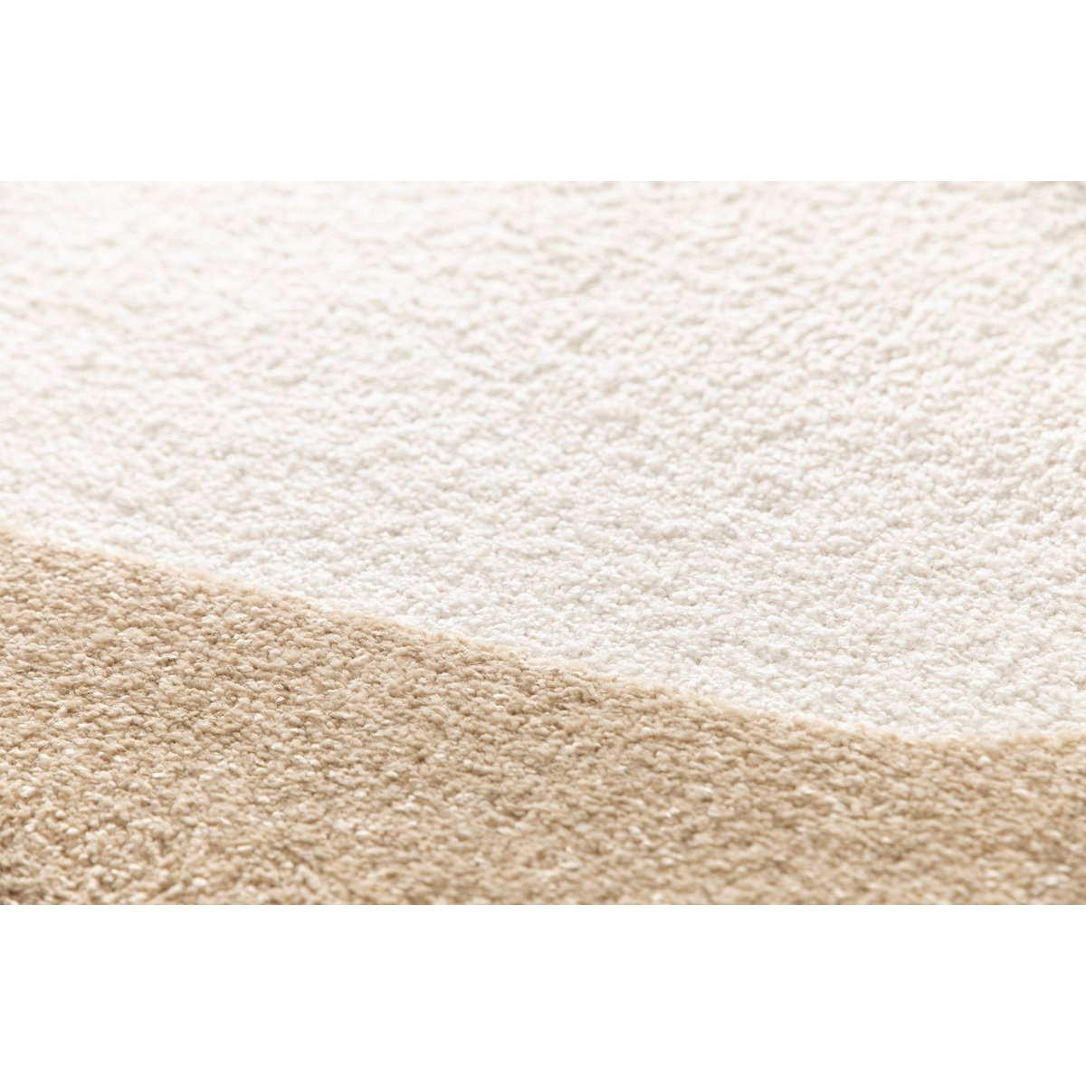 Tapis à relief doux et élégant VAUBAN beige sable, AFK LIVING