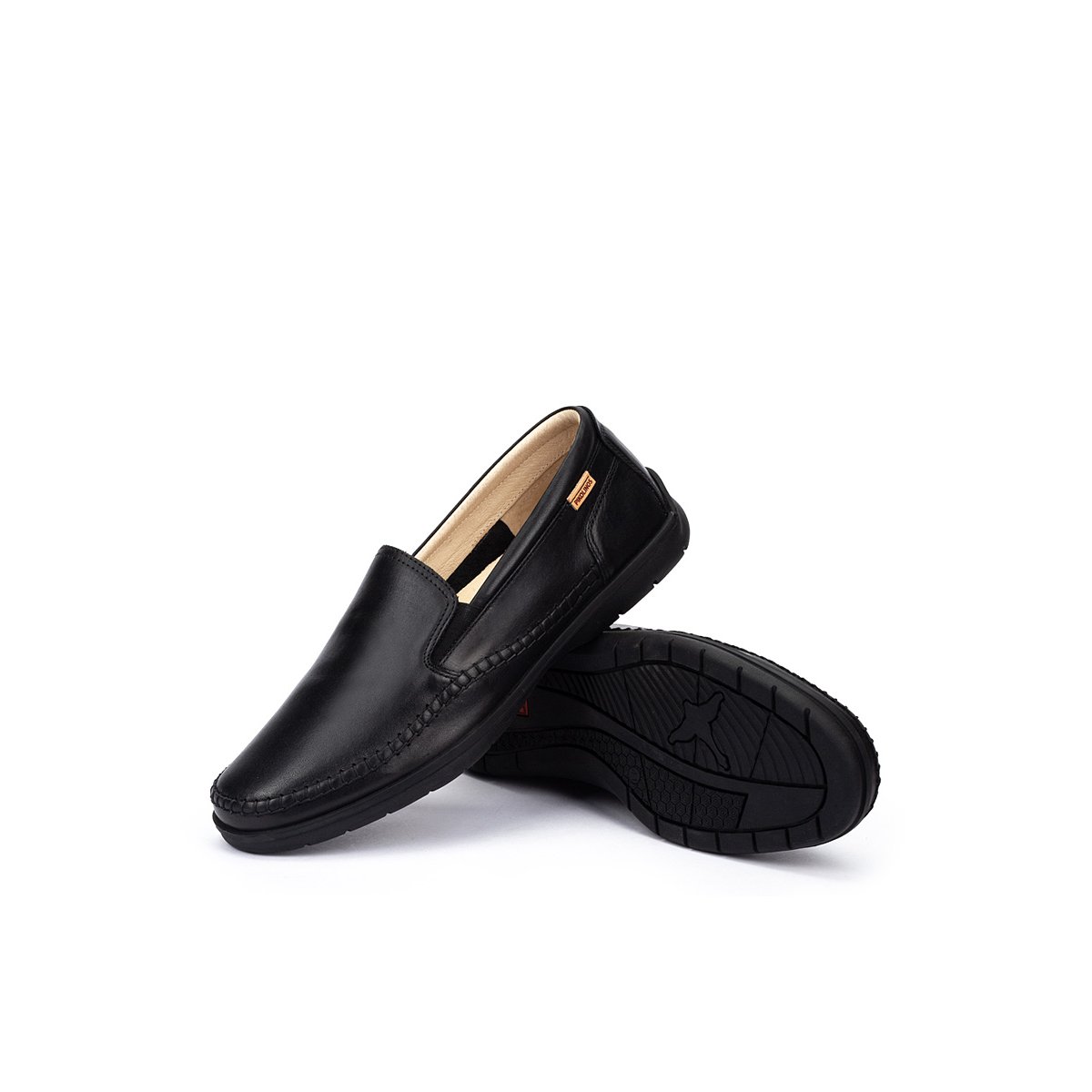 Mocassins cuir MarBella black, PIKOLINOS