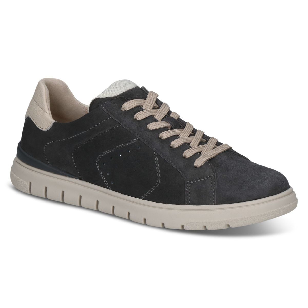 Basket en cuir gris clair, CAPRICE