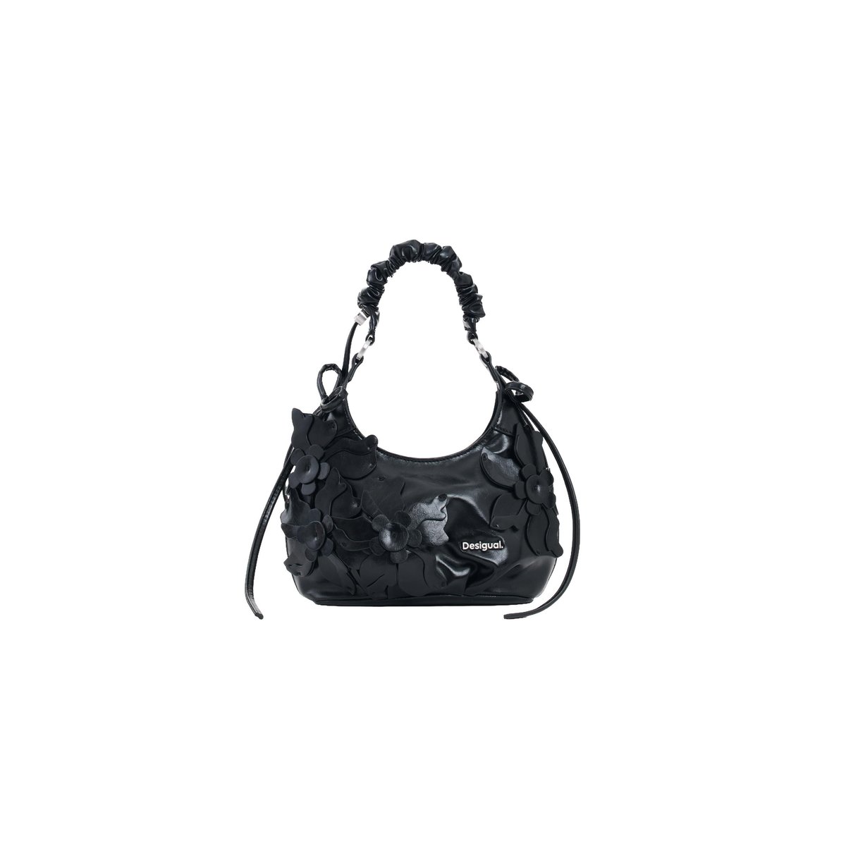 Petit sac effet cuir noir, DESIGUAL