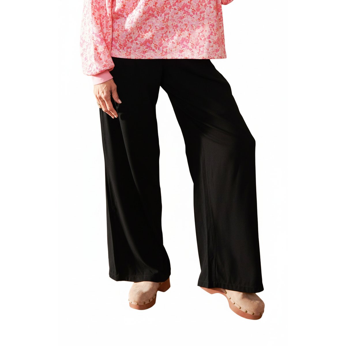 Pantalon Viscose Noir noir, WE ARE JOLIES