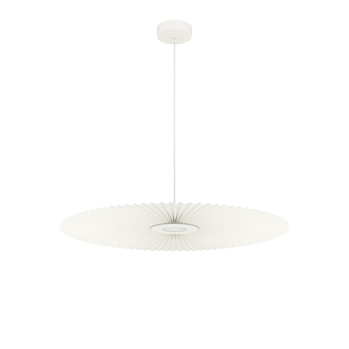Suspension plafonnier plissée 90 cm, CARMEN blanc, HARTO