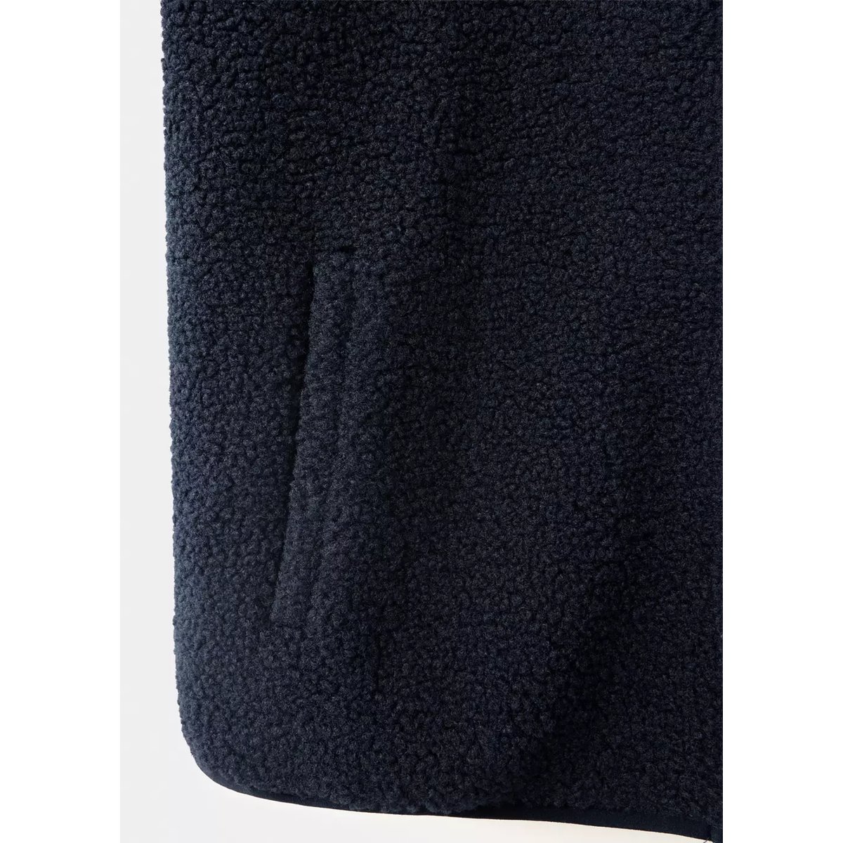 Veste en tissu polaire combiné bleu marine, MANGO TEEN