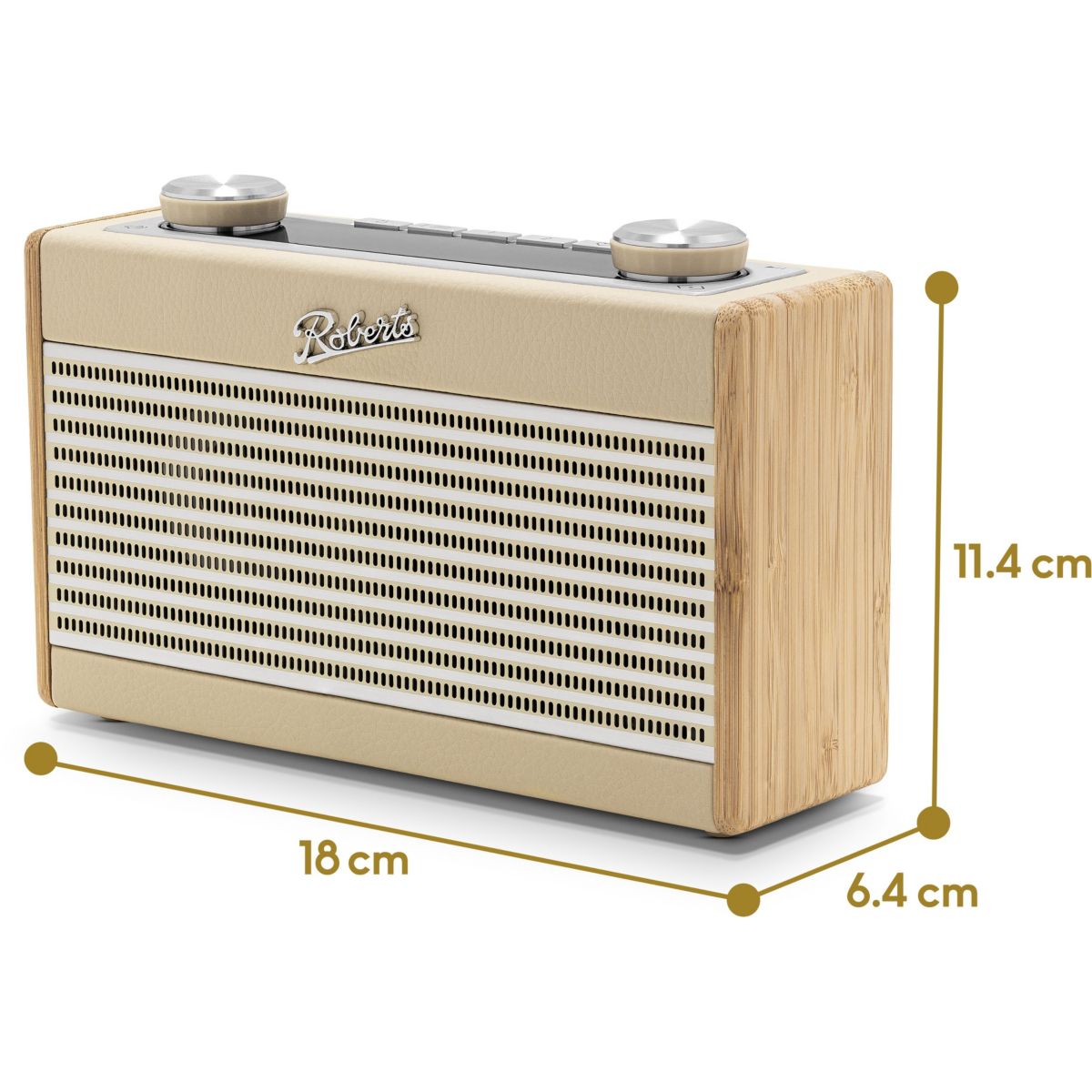 Radio DAB RAMBLER UNO PASTEL CREME couleur unique, ROBERTS