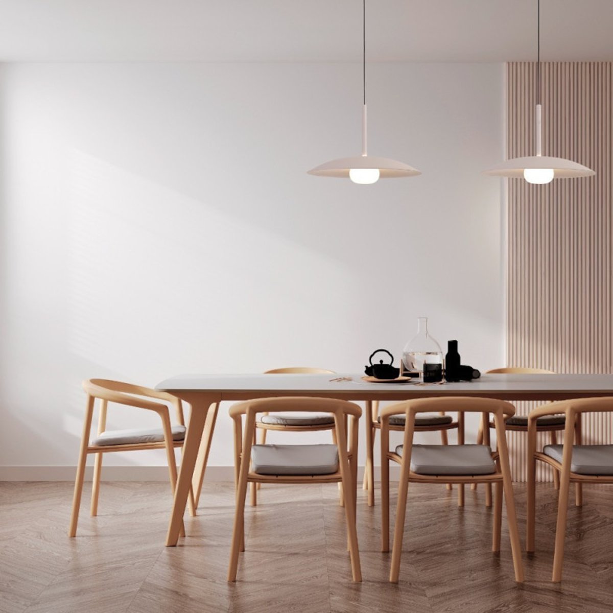 Suspension cuisine blanche réglable à led LIDIA blanc, MILLUMINE