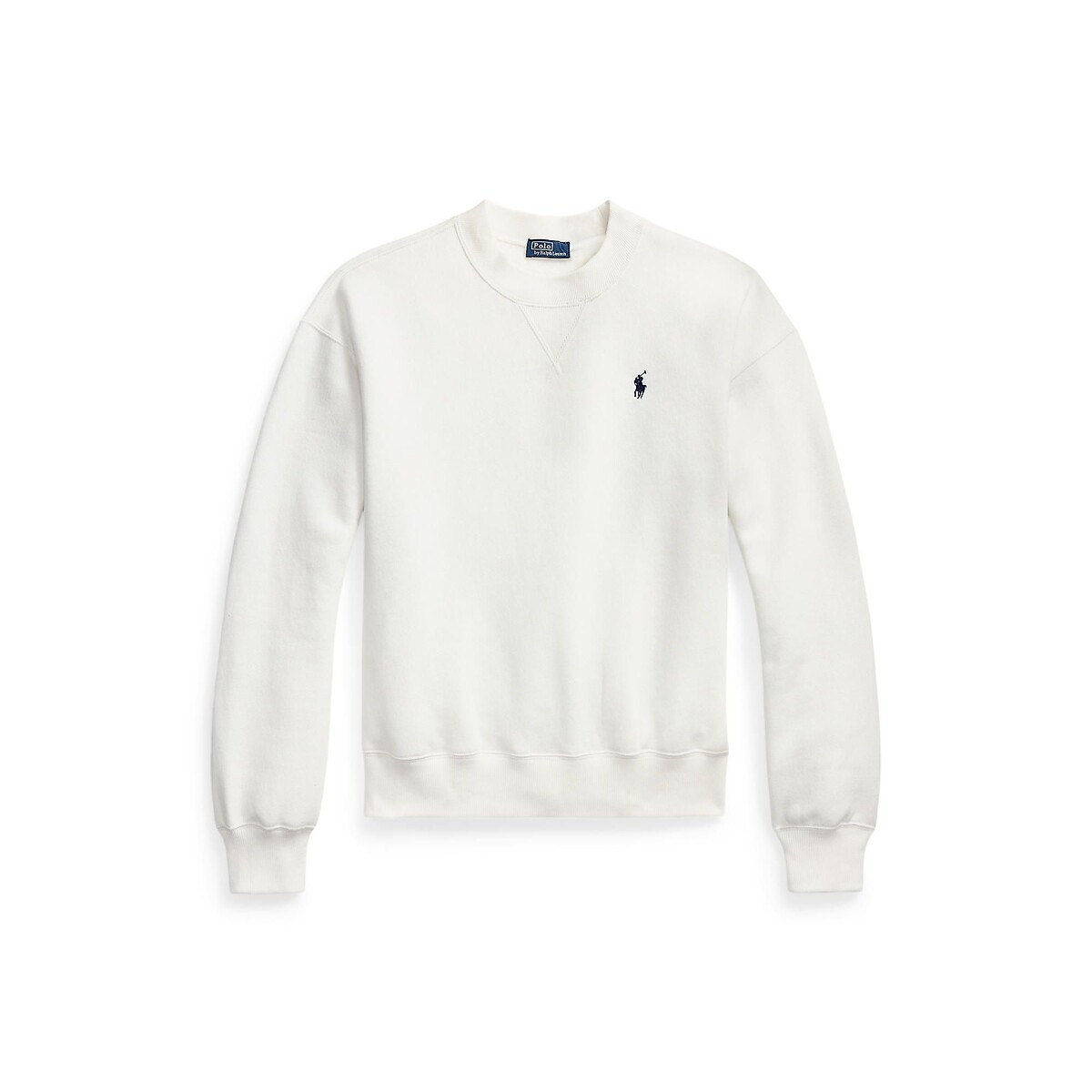 Sweat col rond manches longues blanc, POLO RALPH LAUREN