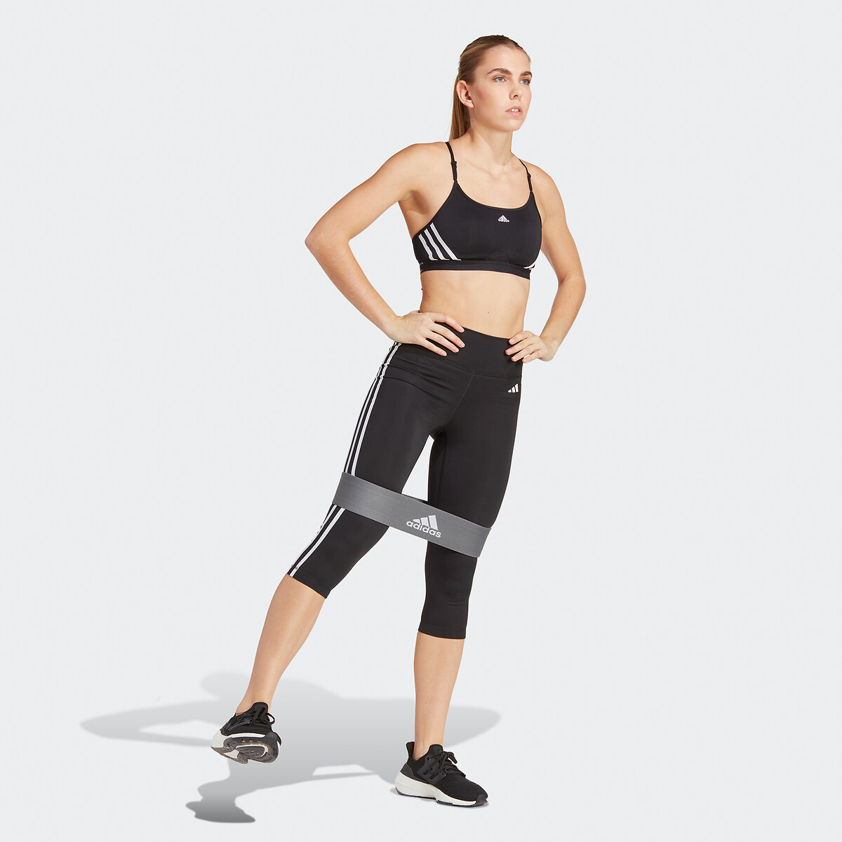 Leggings 3/4 vita alta Essentials 3 Stripes nero , adidas Performance