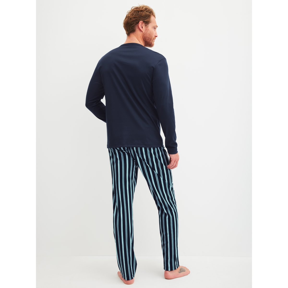 Pyjama manches longues Coton RELAX CHOICE saphir bleu, CALIDA