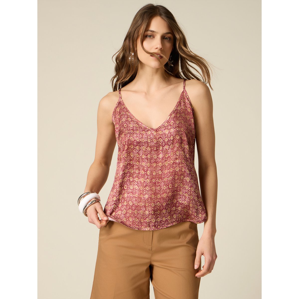 Top fantaisie rose, OLTRE