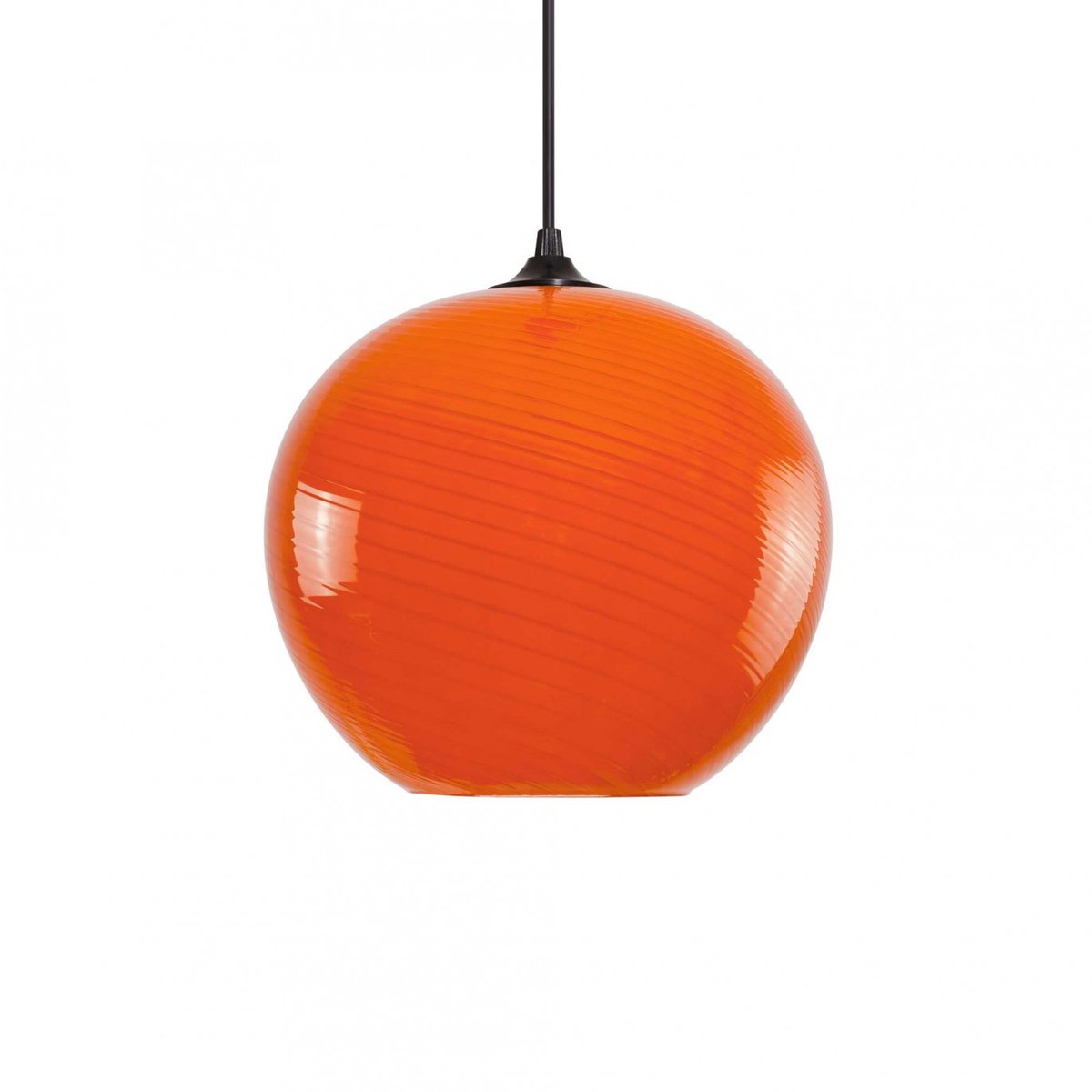 Suspension en verre twisté, PAVLO orange, C-CREATION
