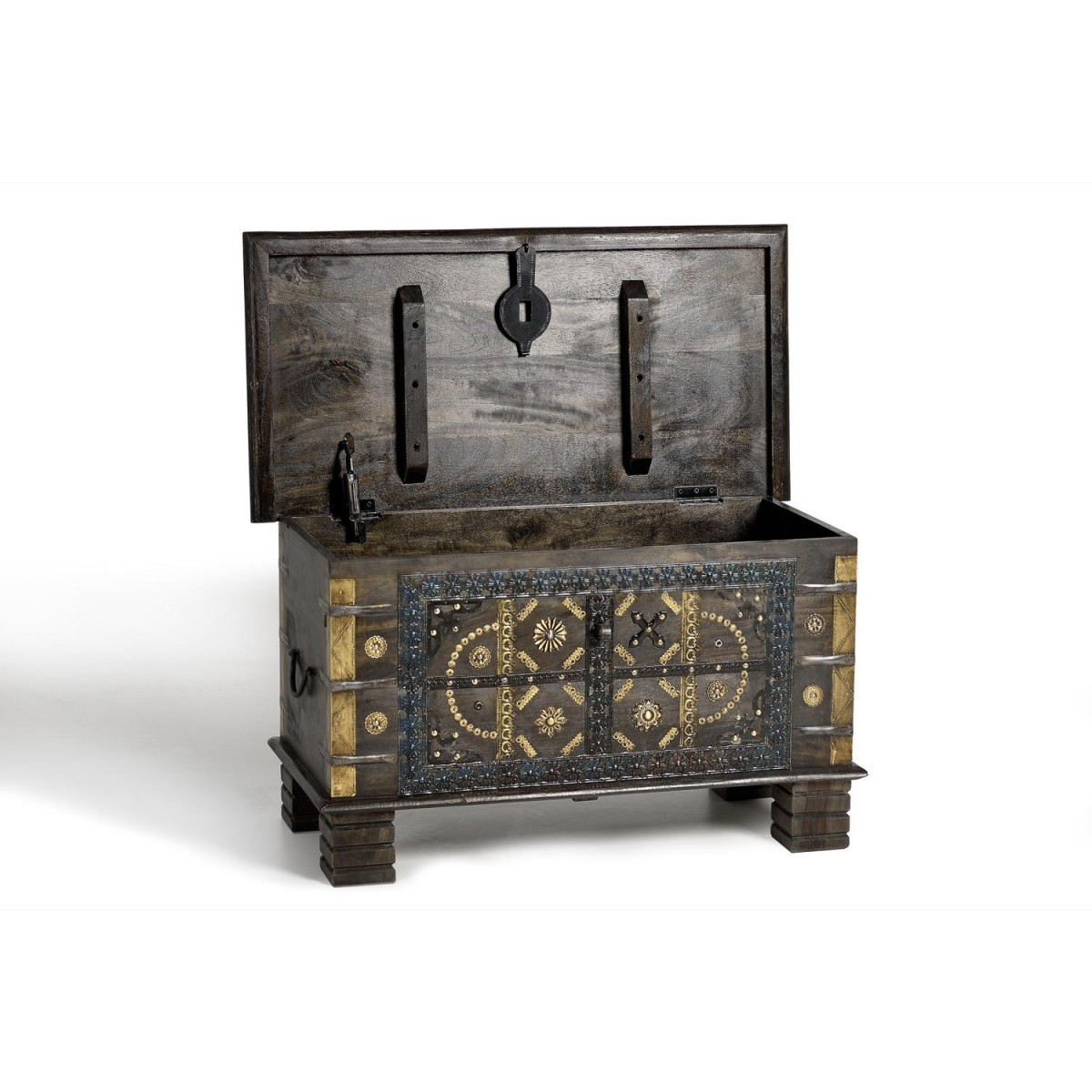 Coffre bronze marron, DECORATION D’AUTREFOIS