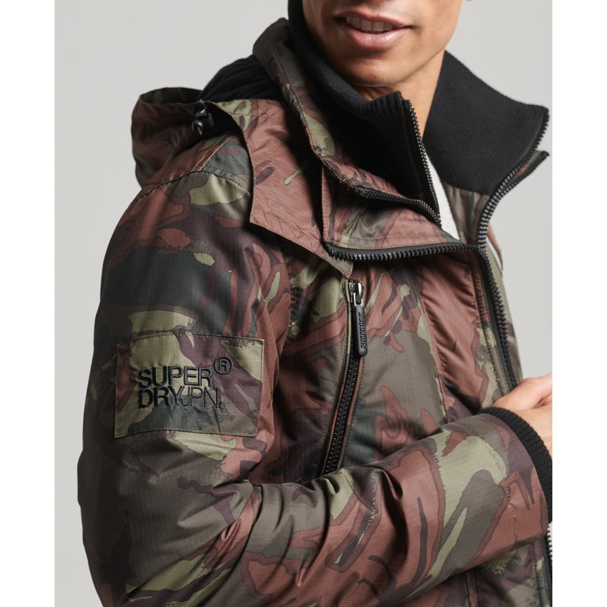Veste Mountain SD Windcheater kaki camouflage, SUPERDRY