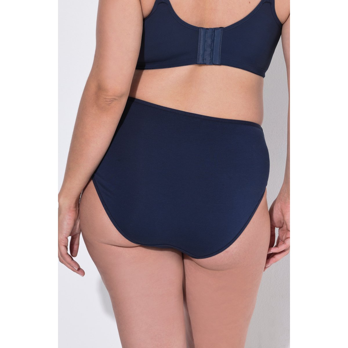 Lot de 5 culottes midi, motif cocktail / uni bleu nuit, ULLA POPKEN