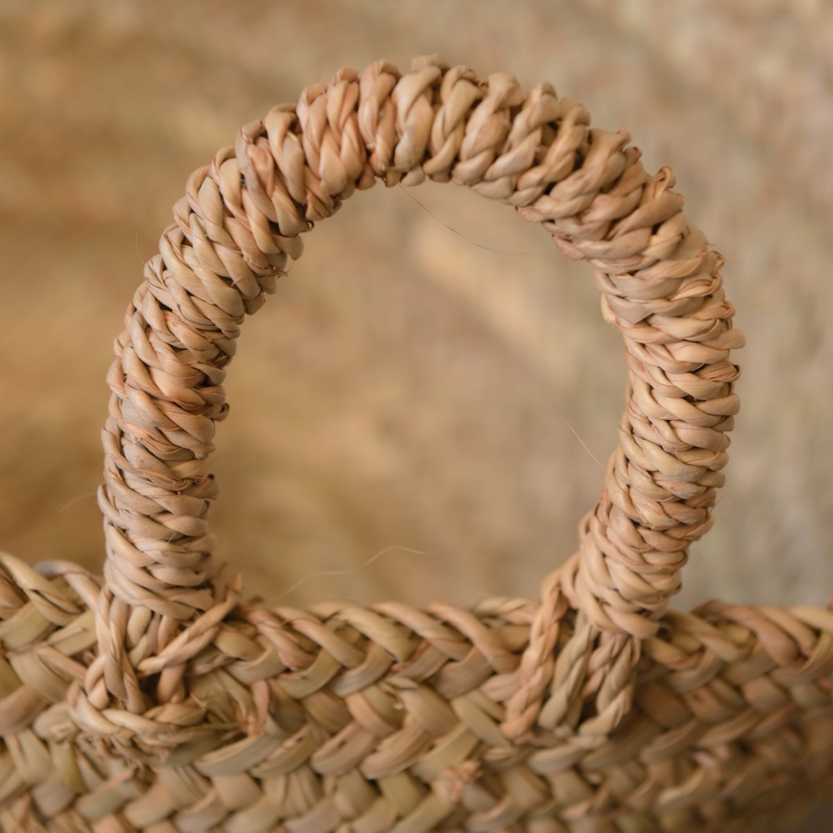 Panier rond bas XL - LOJI naturel, HOME MAISON