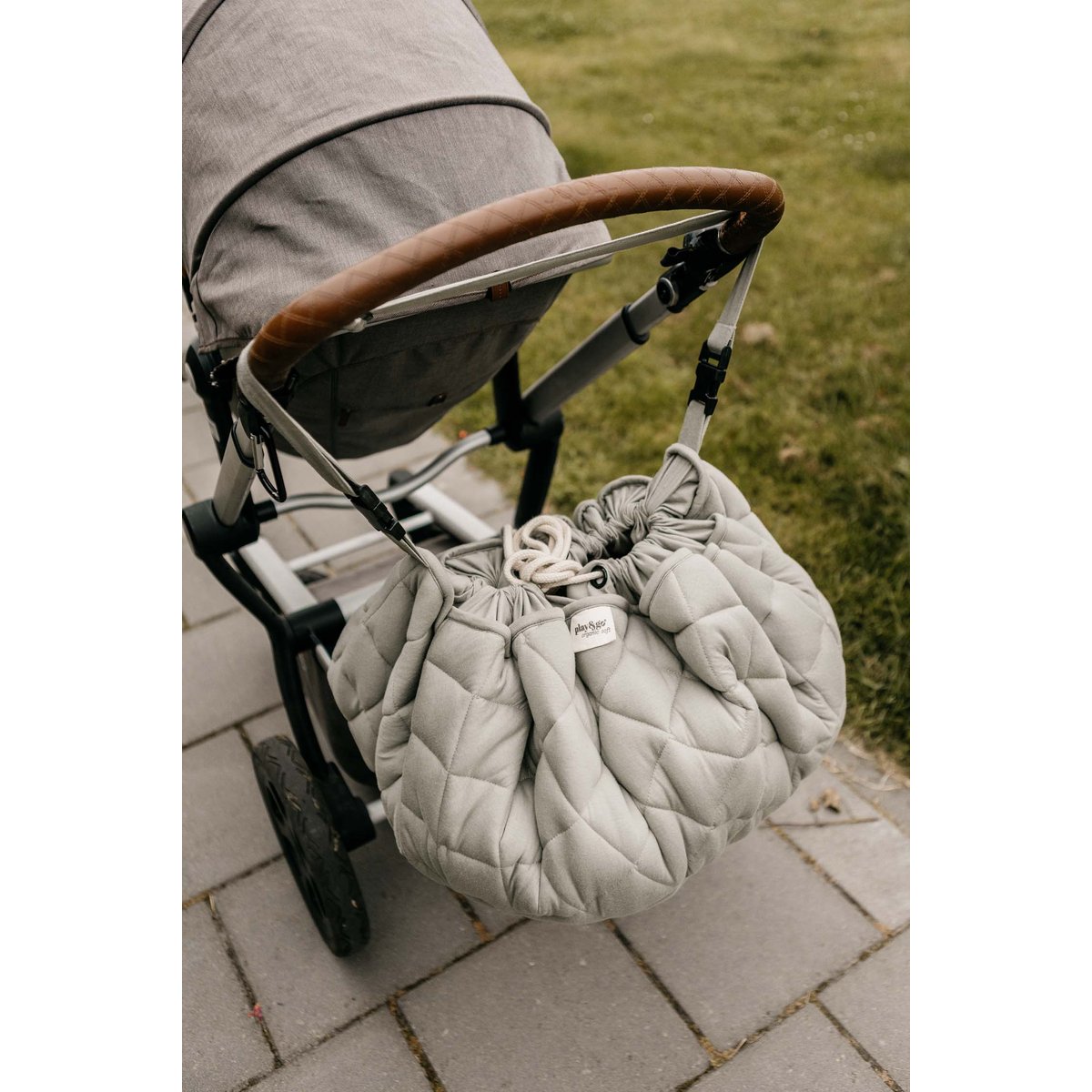 play&go - tapis d´éveil & sac organic - meadow green vert, PLAY ET GO