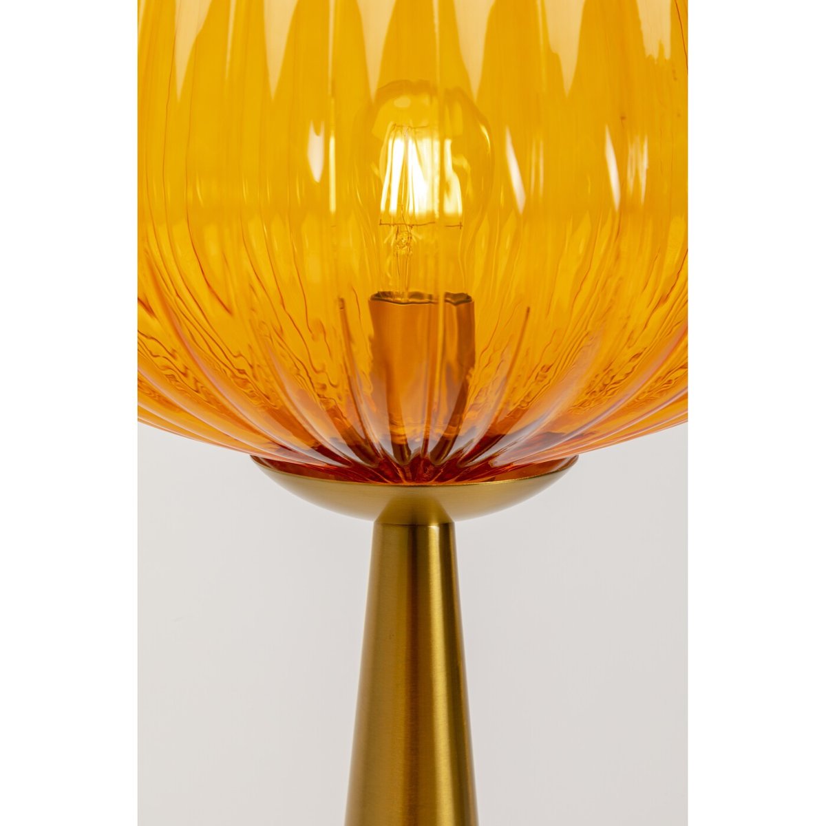 Lampadaire en verre et acier, GENIE orange, KARE DESIGN