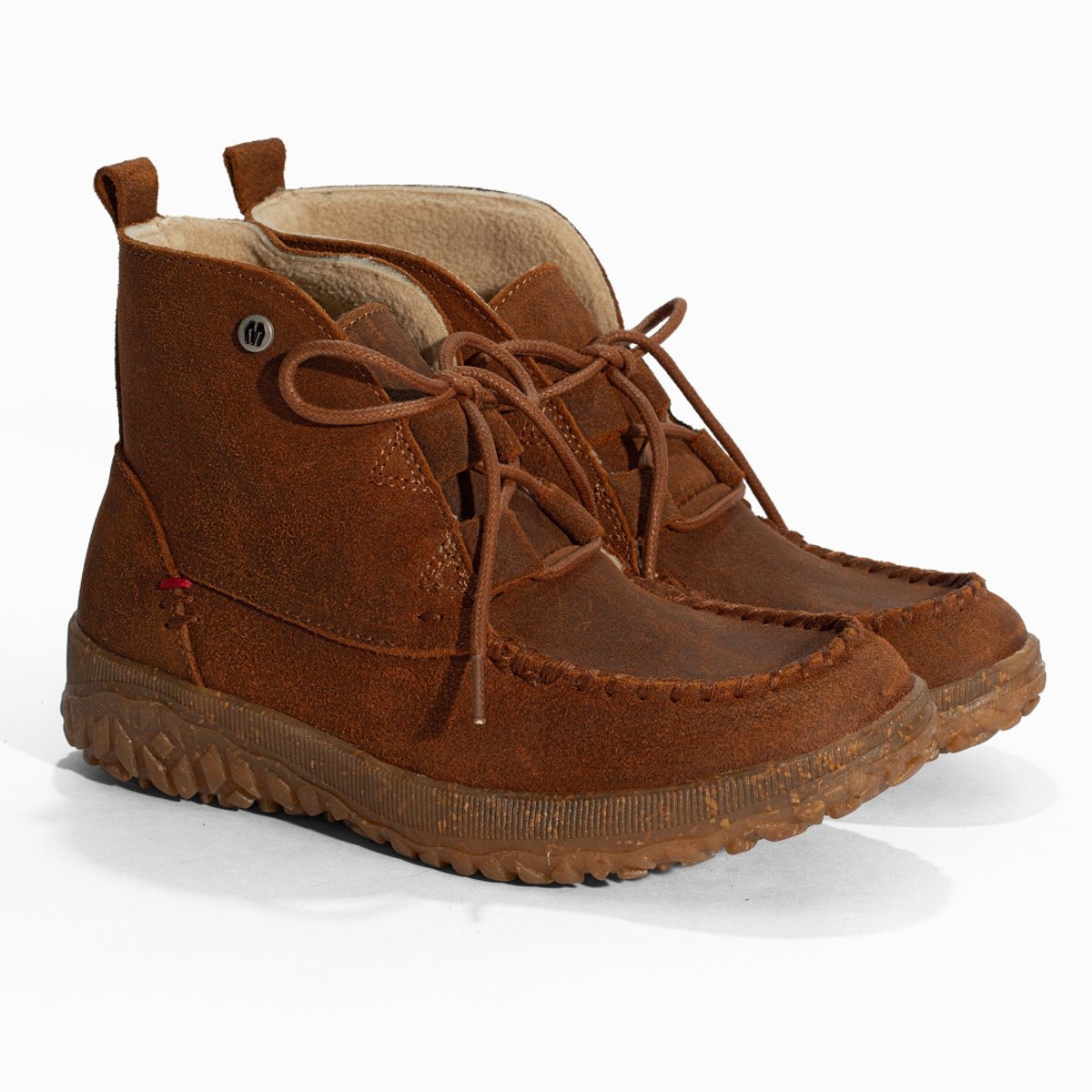 Bottes en cuir Tealey marron, MINNETONKA