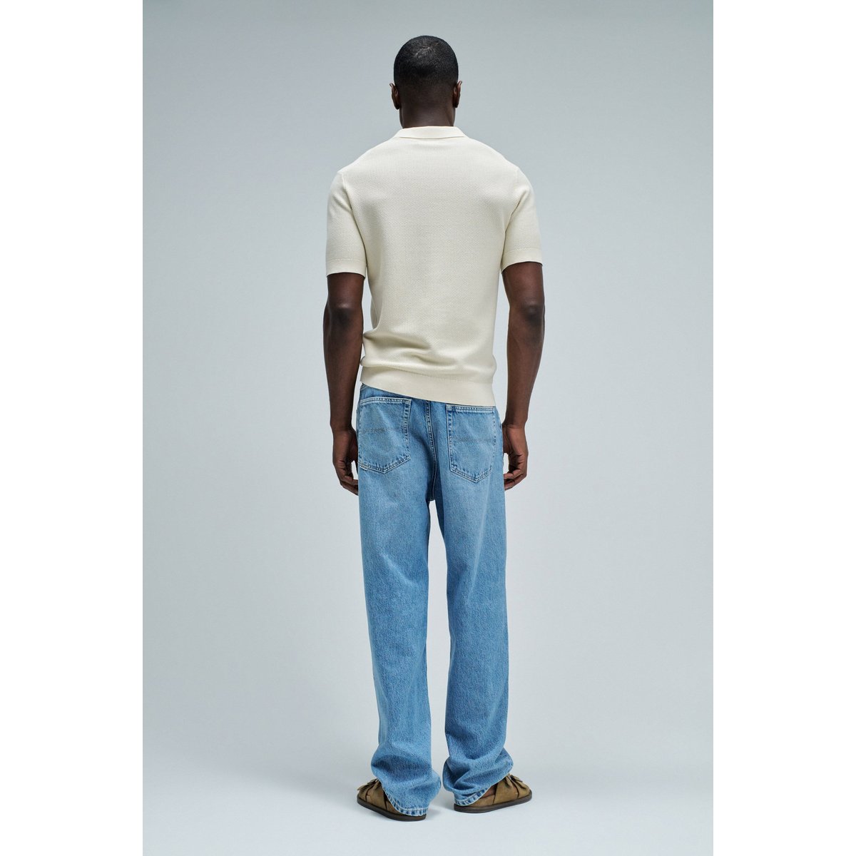 POLO EN MAILLE TRICOTÉE beige, SALSA JEANS