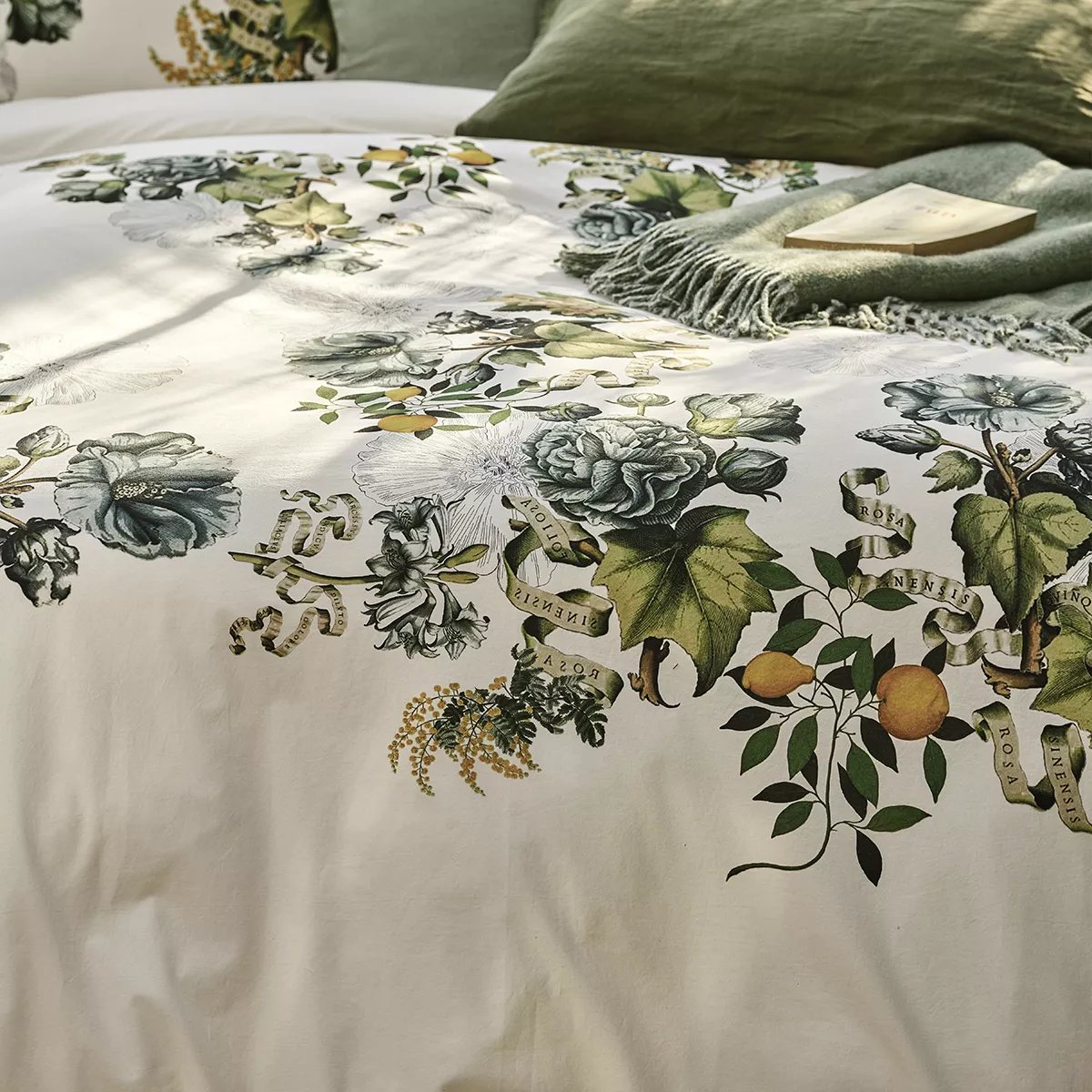 Housse de couette percale de coton lavé GIARDINO naturel, GARNIER THIEBAUT