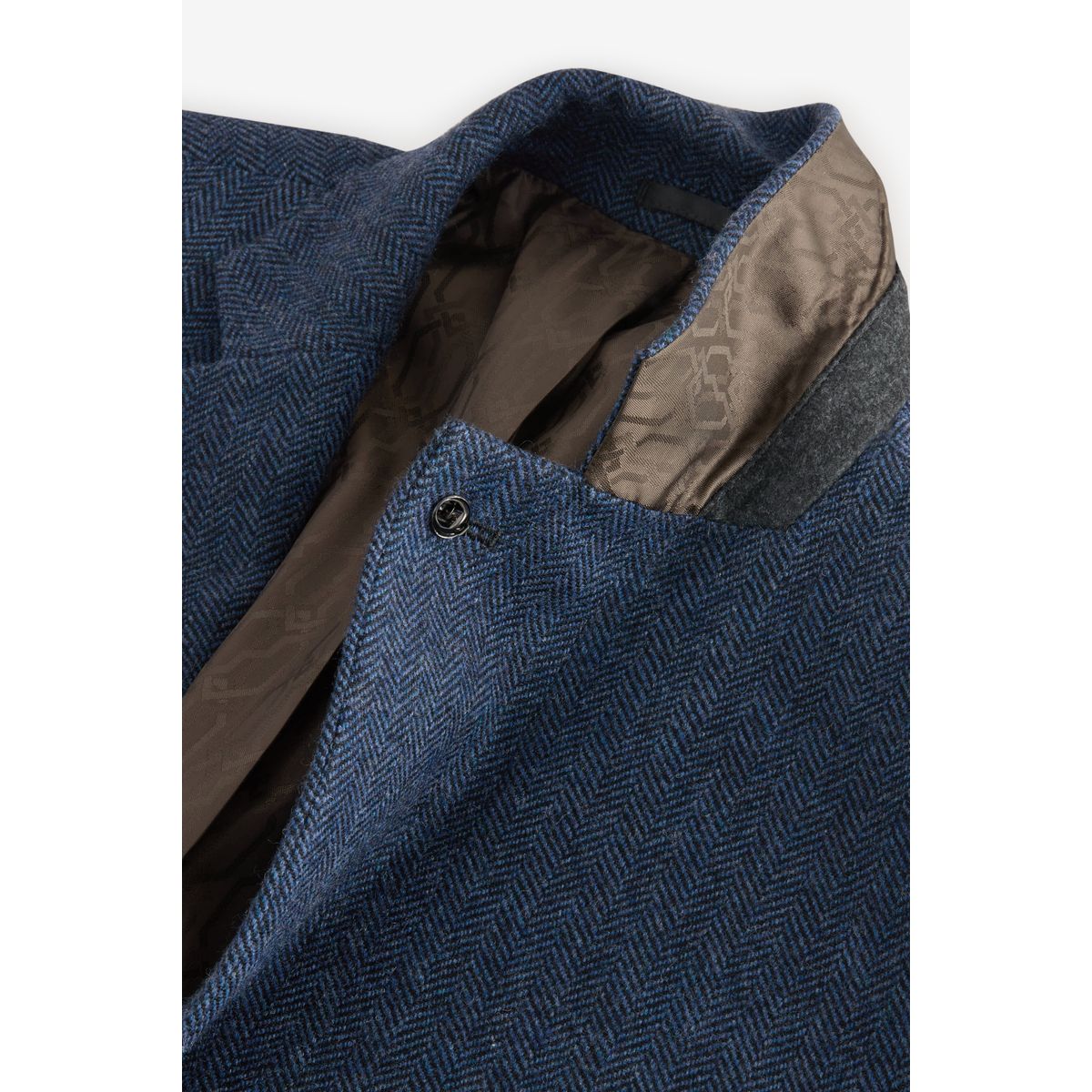 Blazer en laine à chevrons bleu, NEXT