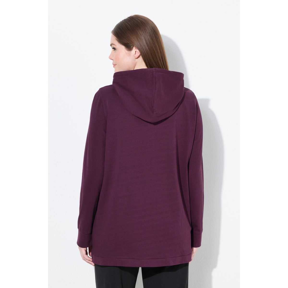 Sweat-shirt de grossesse à capuche noir, ULLA POPKEN