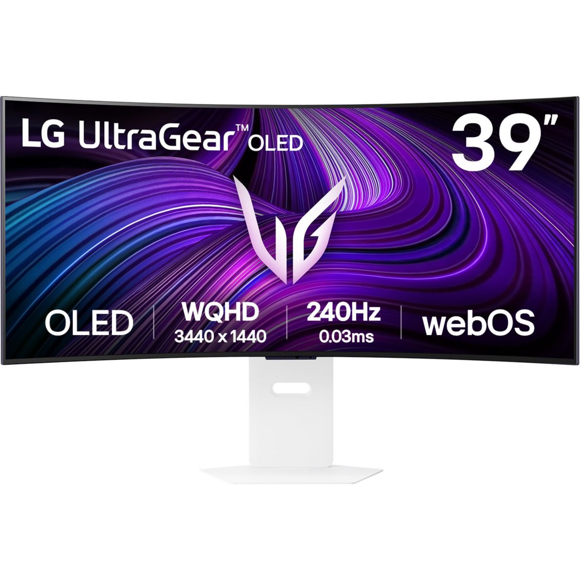 Ecran PC Gamer 39GX90SA UltraGear 39" Incurvé 800R WQHD 240Hz OLED HDR True Black 400 HDMI 2.1 FreeSync & G-Sync couleur unique, LG