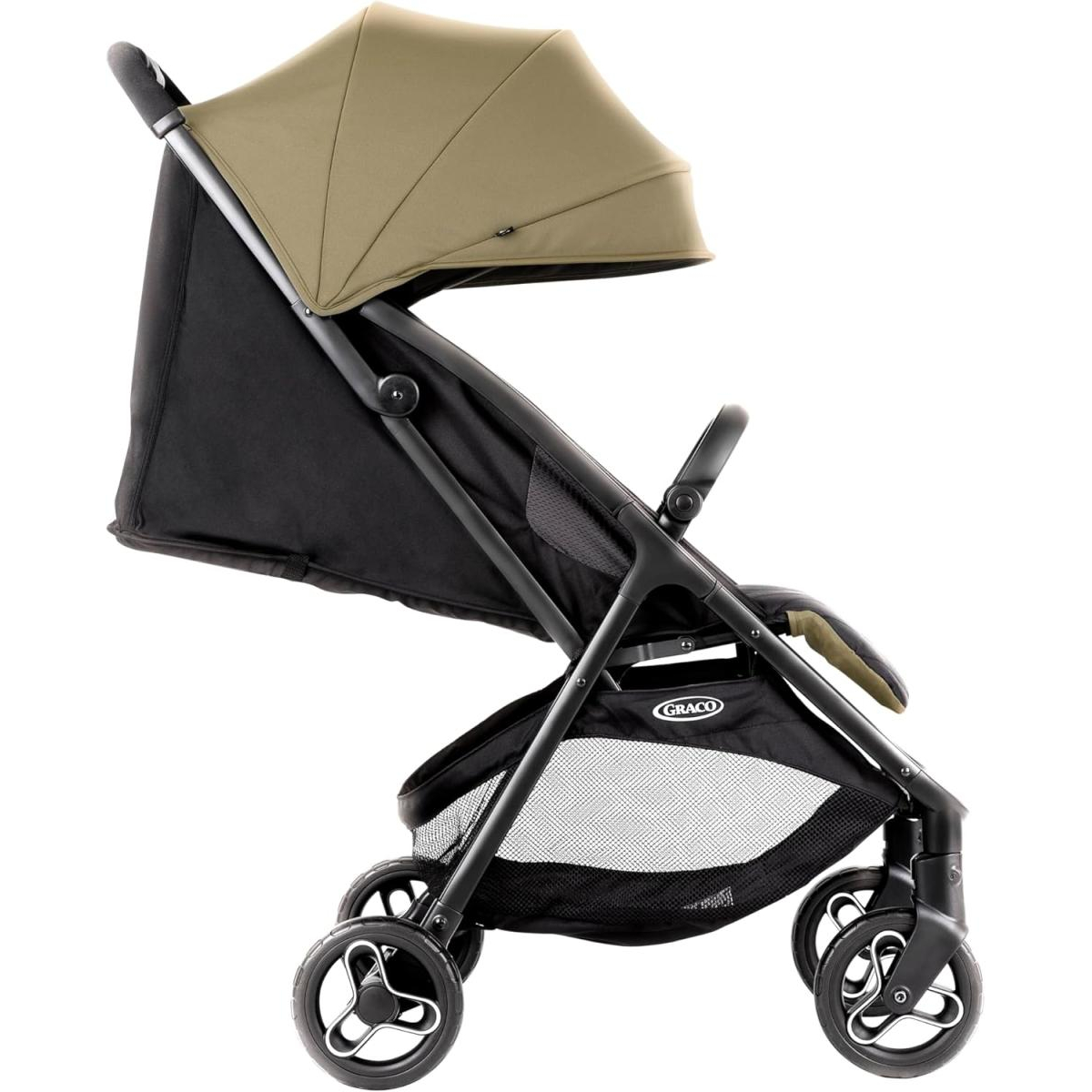 Myavo Poussette noir - clover couleur unique, GRACO