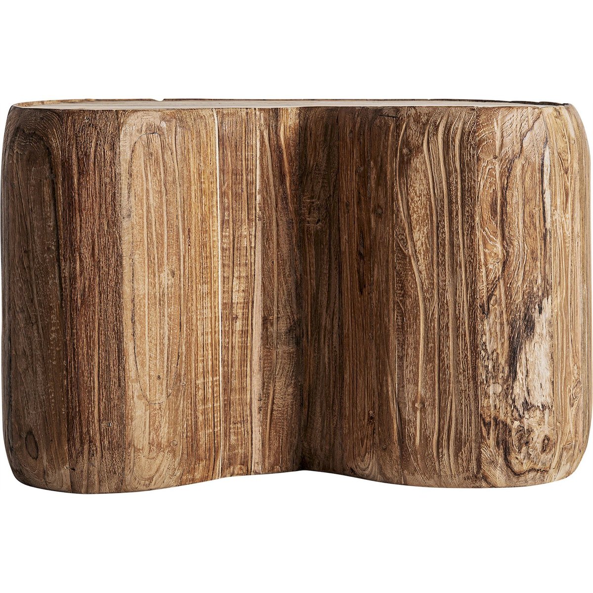Table basse rustique en bois de chemin de fer brun clair bois naturel, RECOLLECTION
