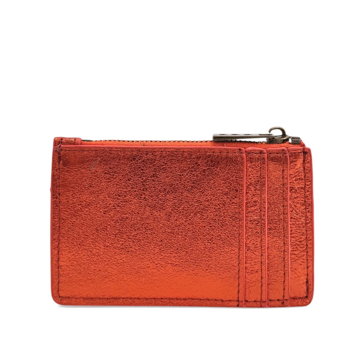 Porte-cartes en cuir irisé EKKO mandarine irisé, OH MY BAG
