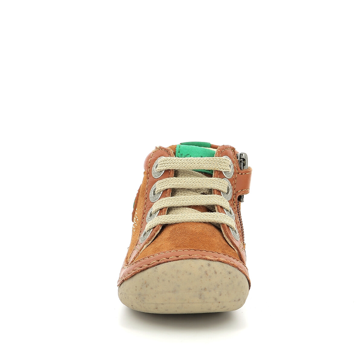 Bottillons à lacets en cuir Sonistreet camel, KICKERS