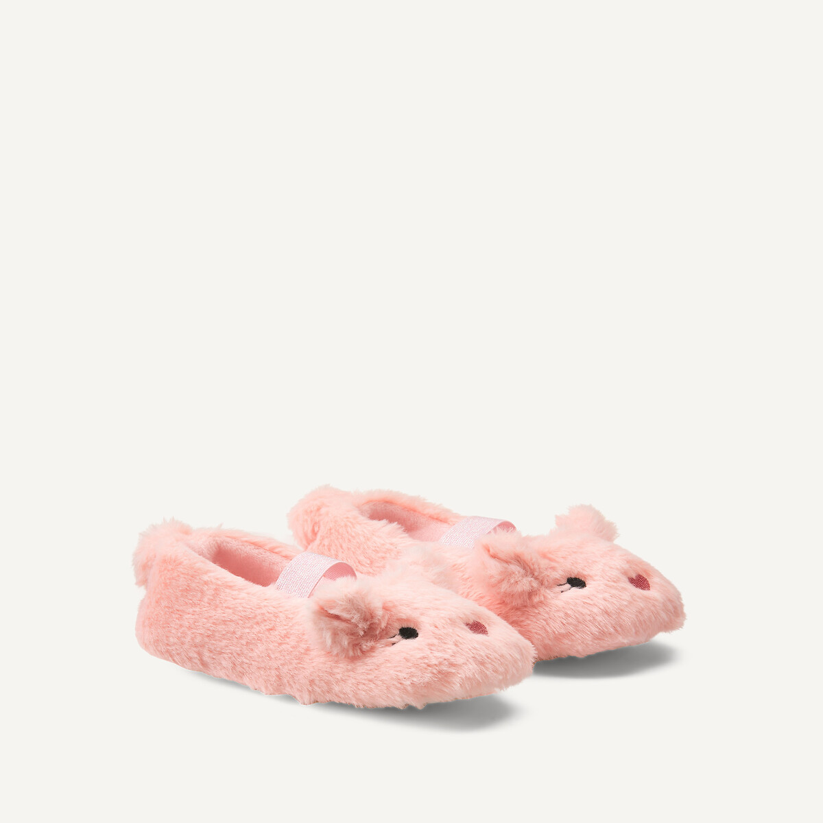 Chaussons duveteux rose, LA REDOUTE COLLECTIONS