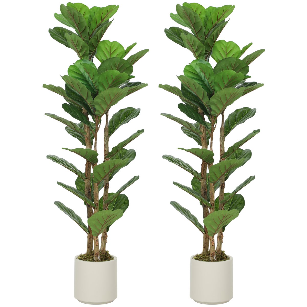Plantes artificielles PEVA Vert vert, HOMCOM