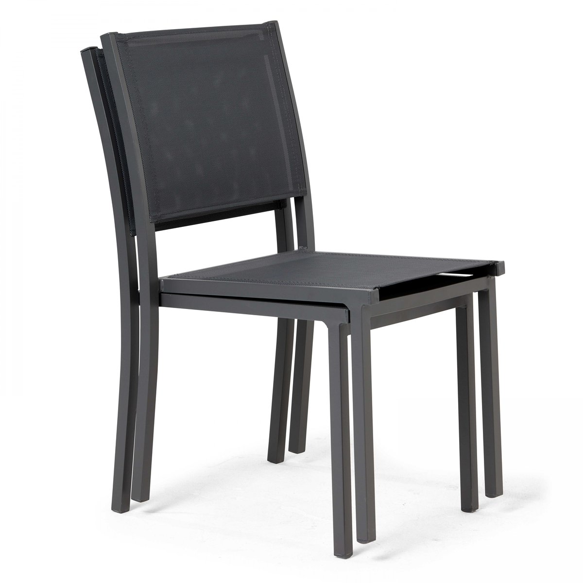Salon de jardin table et 6 chaises céramique bois, TIVOLI bois, OVIALA