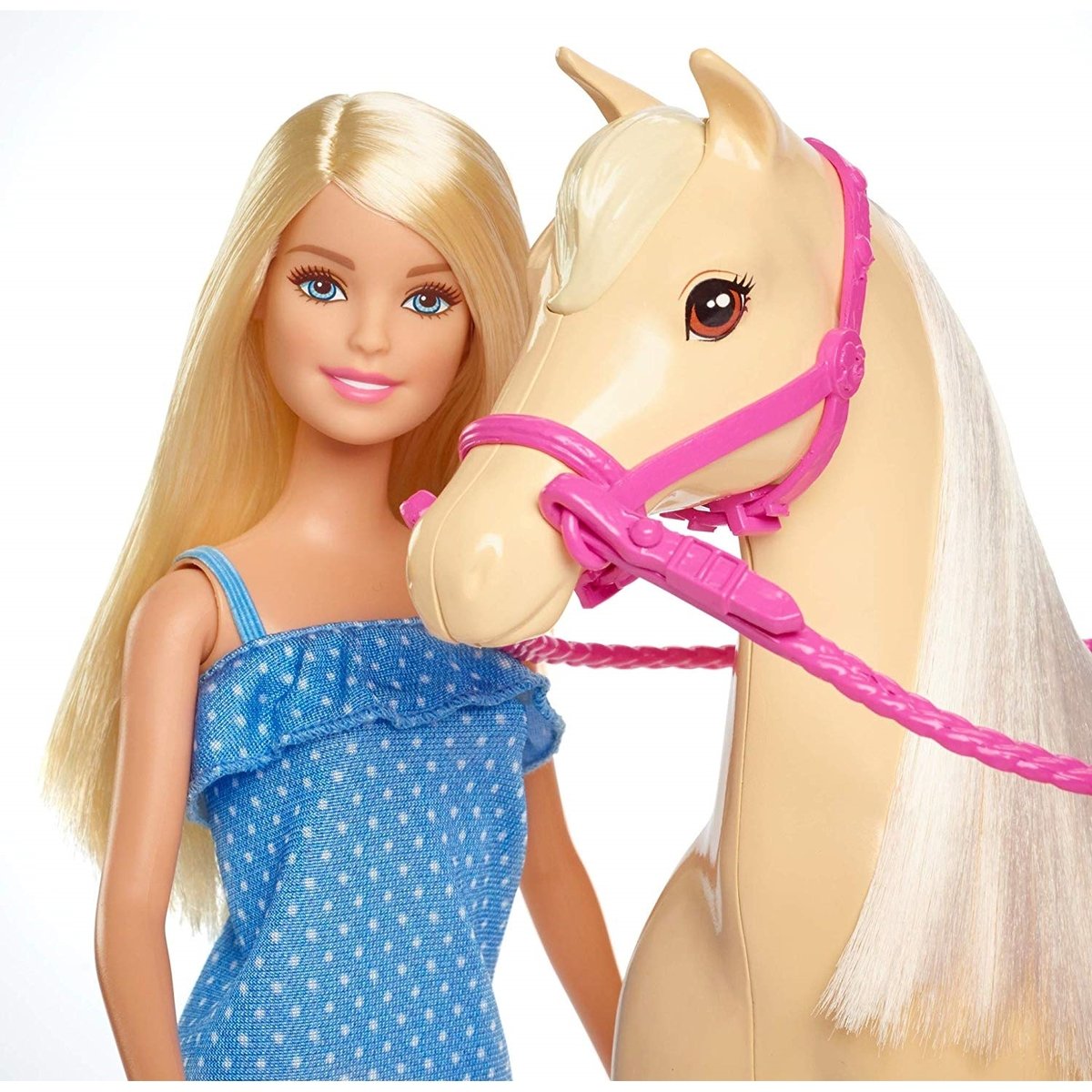 avec cheval multicolore, MATTEL