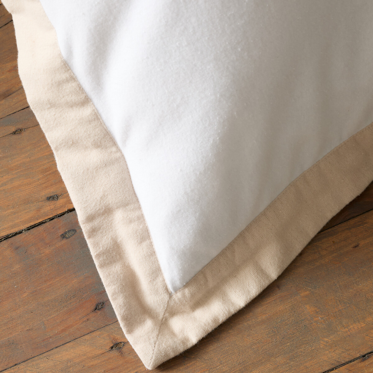 Brushed Tailored Cotton Duvet Cover Set white, BIANCA FINE LINENS