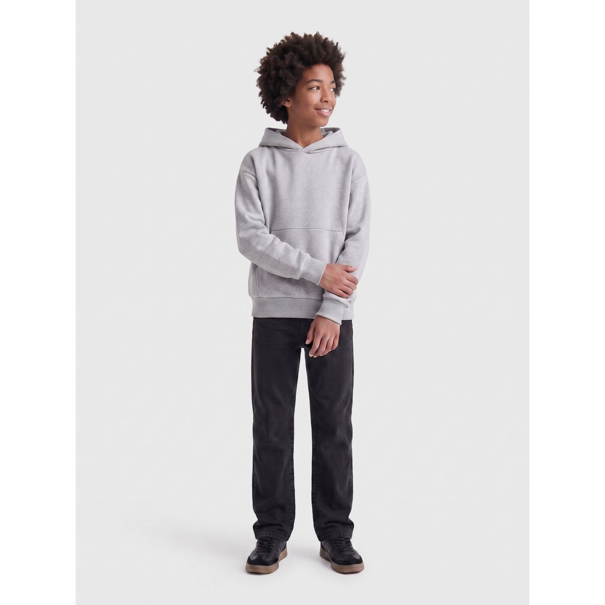 Sweat À Capuche grise - light grey melange, ONLY & SONS JUNIOR