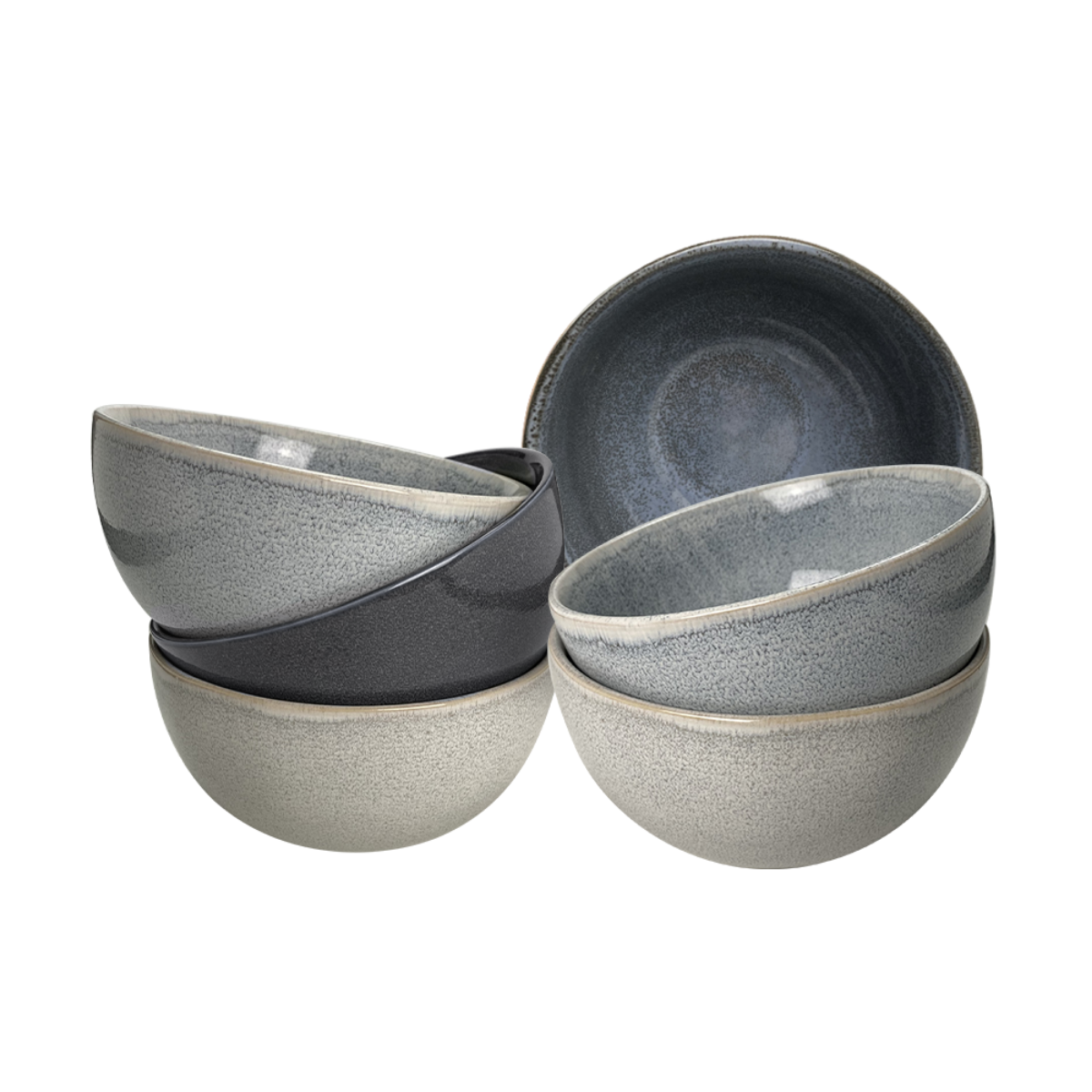 Lot de 6 bols, ZAO gris, ARTIME