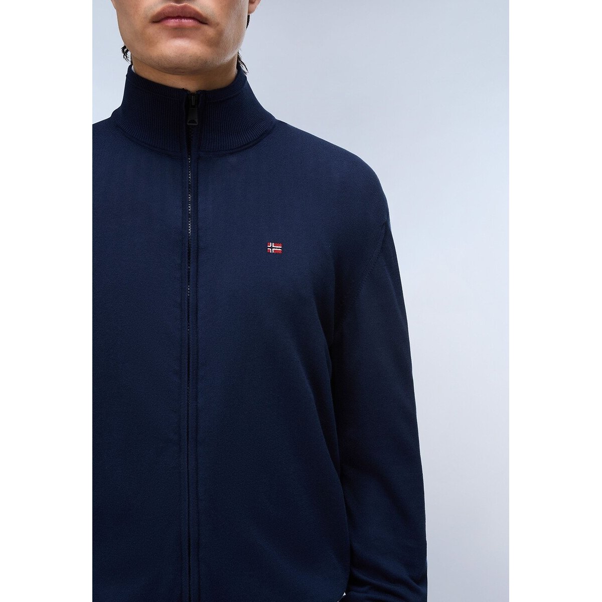 Pull zippé col montant, Decatur bleu marine, NAPAPIJRI