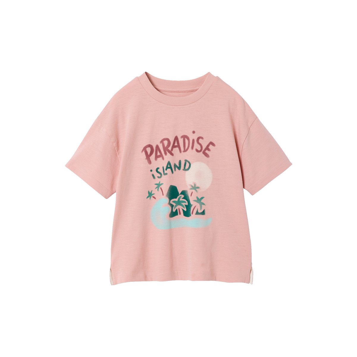 T-shirt manches courtes vieux rose, VERTBAUDET