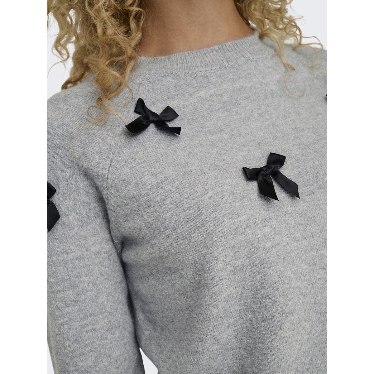 Pull En Maille grise - light grey melange, ONLY