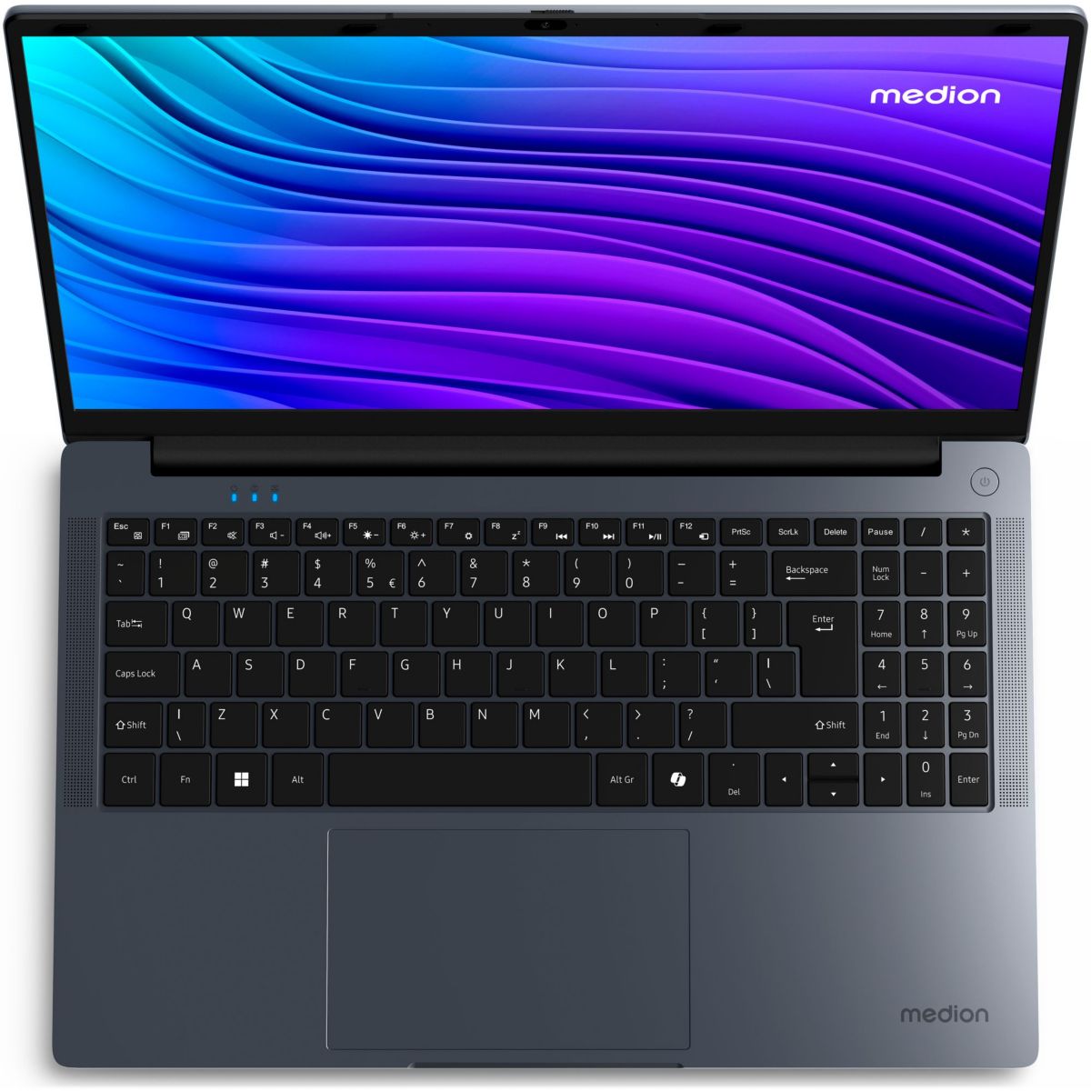 Ordinateur portable E15223 MD600044 14" Intel Celeron N4500 8 Go RAM DDR4 SSD 128 Go couleur unique, MEDION