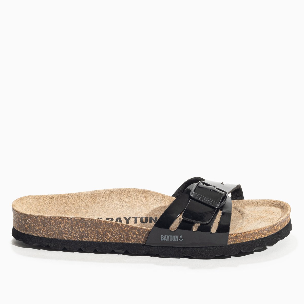 Sandales VELOURS noir, BAYTON