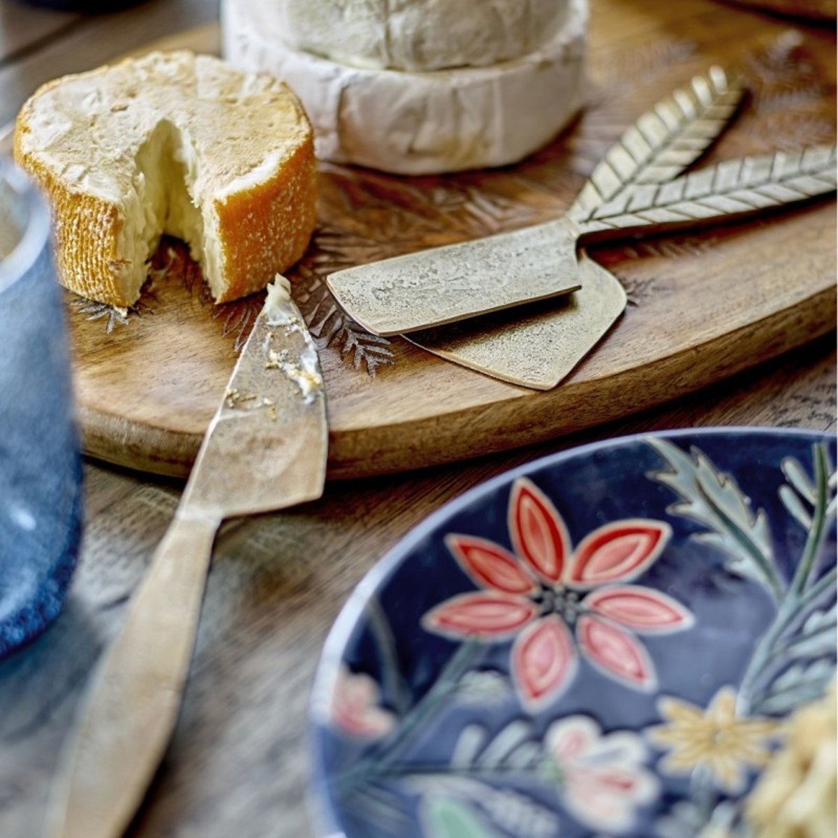 Petites assiettes grès floral Blomingville Meredith set de 4 multicolore, BLOOMINGVILLE