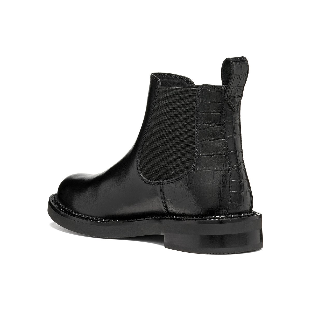 Bottines chelsea en cuir, SERILDA noir, GEOX