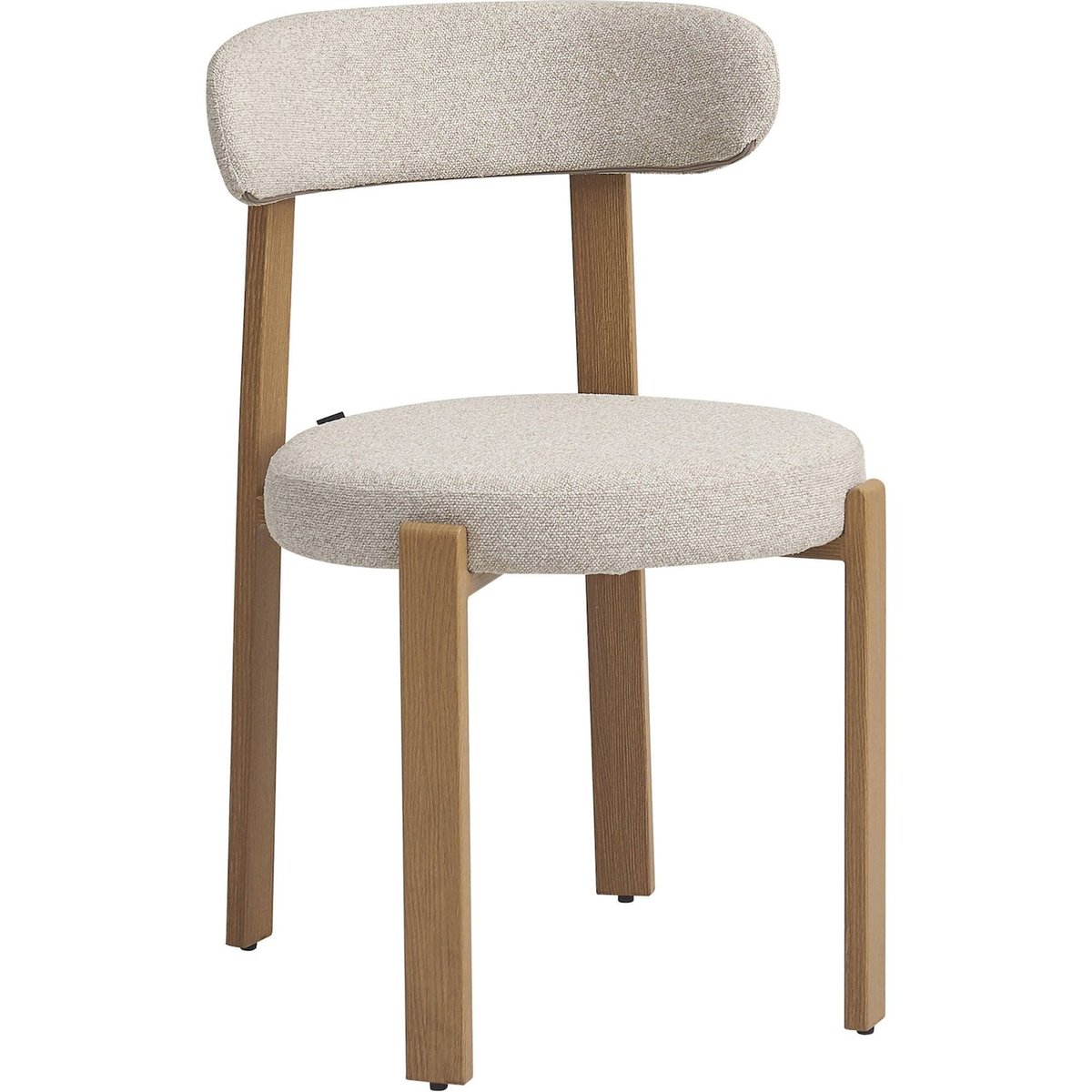 Chaise de salle à manger AFINATTE en bouclé brun noyer bouclé, RECOLLECTION