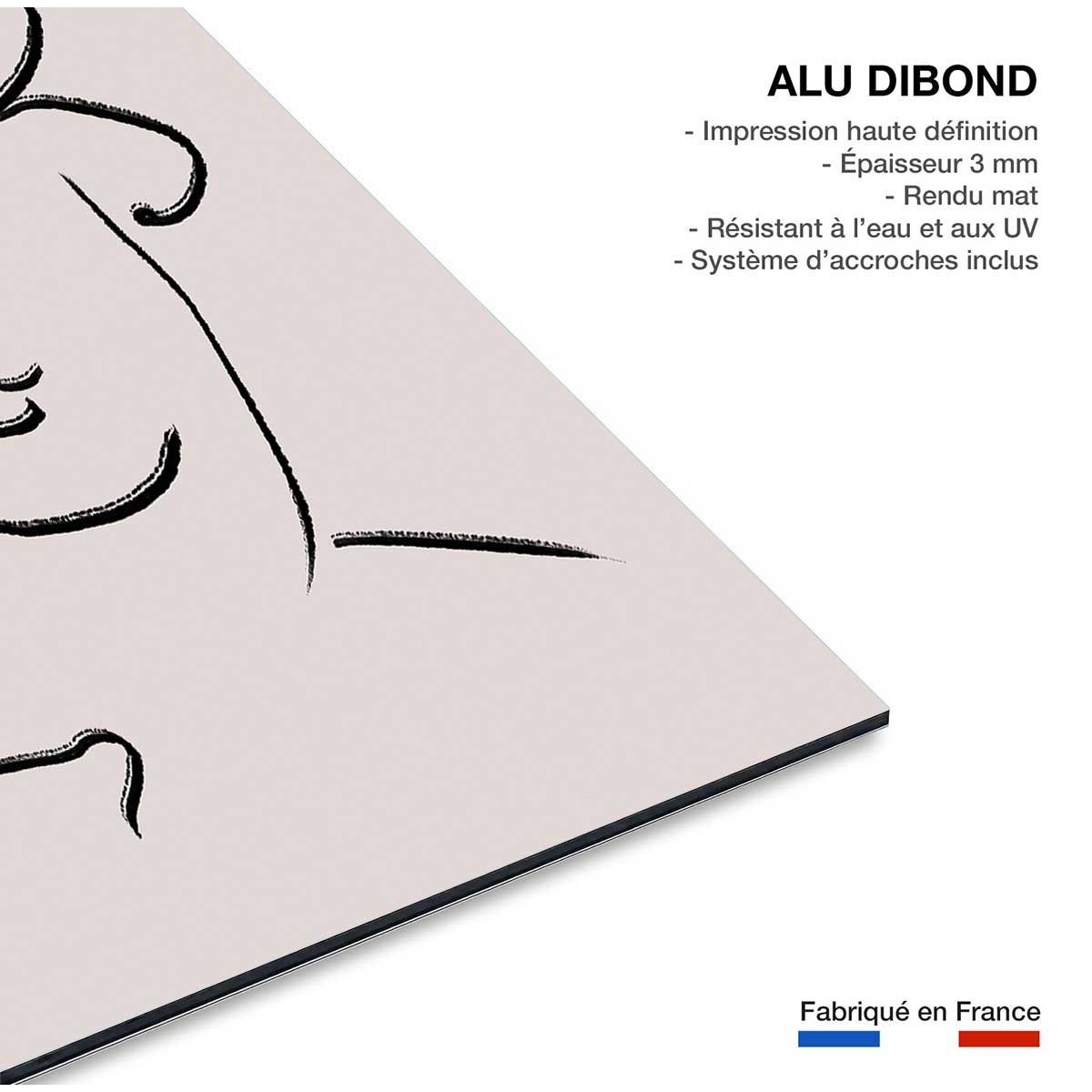 Tableau Simple Ligne No2 tableau alu dibond, HEXOA