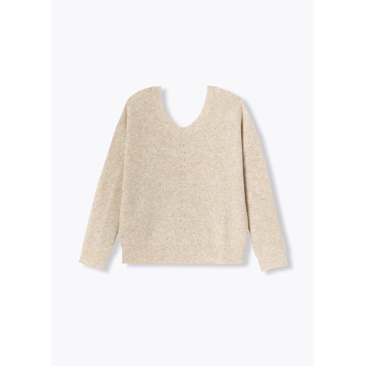 Pull recto verso ecru, PROMOD